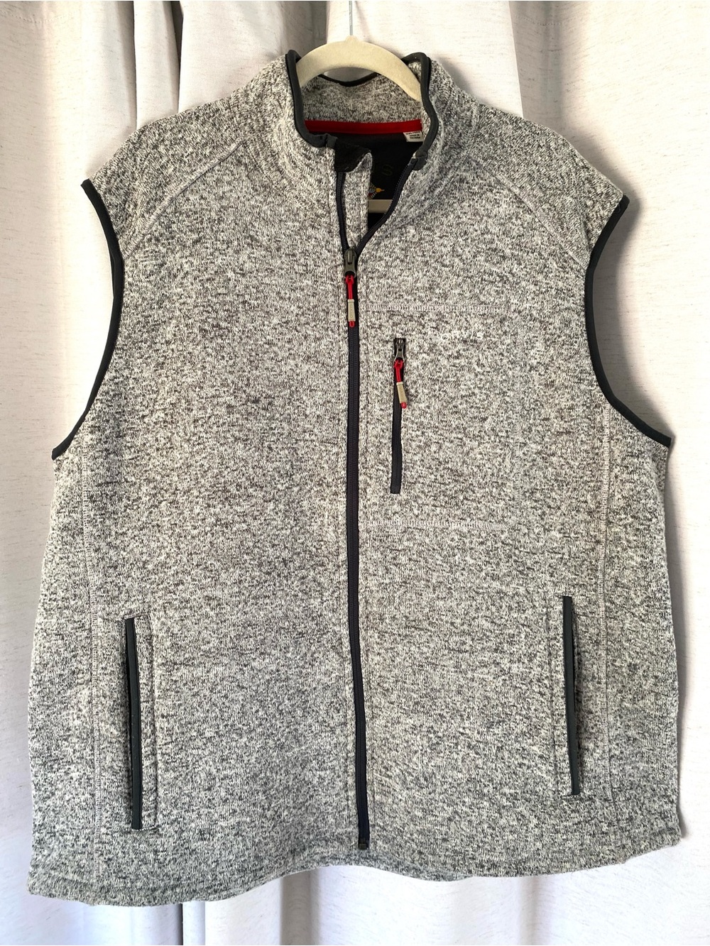 Orvis Fleece Golf Vest Plus Size XXL Mens Full Zip Heathered Gray With Pockets